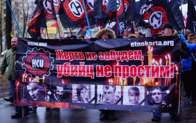 Марш против этнопреступности в Санкт-Петербурге